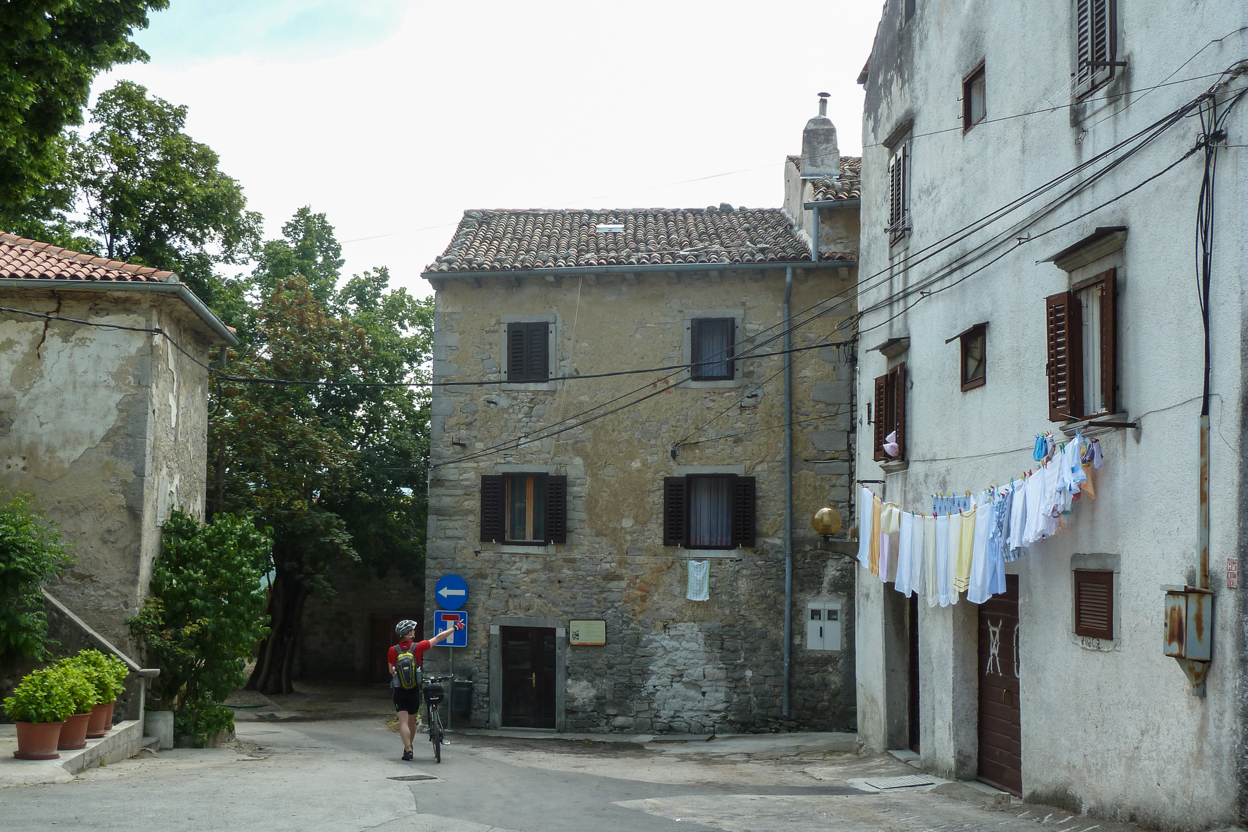 Orientierung in einem istrischen Dorf